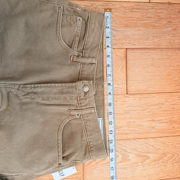 GAP Women's High Rise Barrel Relaxed Hip & Thigh Tan Jeans - NWT - 27-4 - Picture 2 of 7